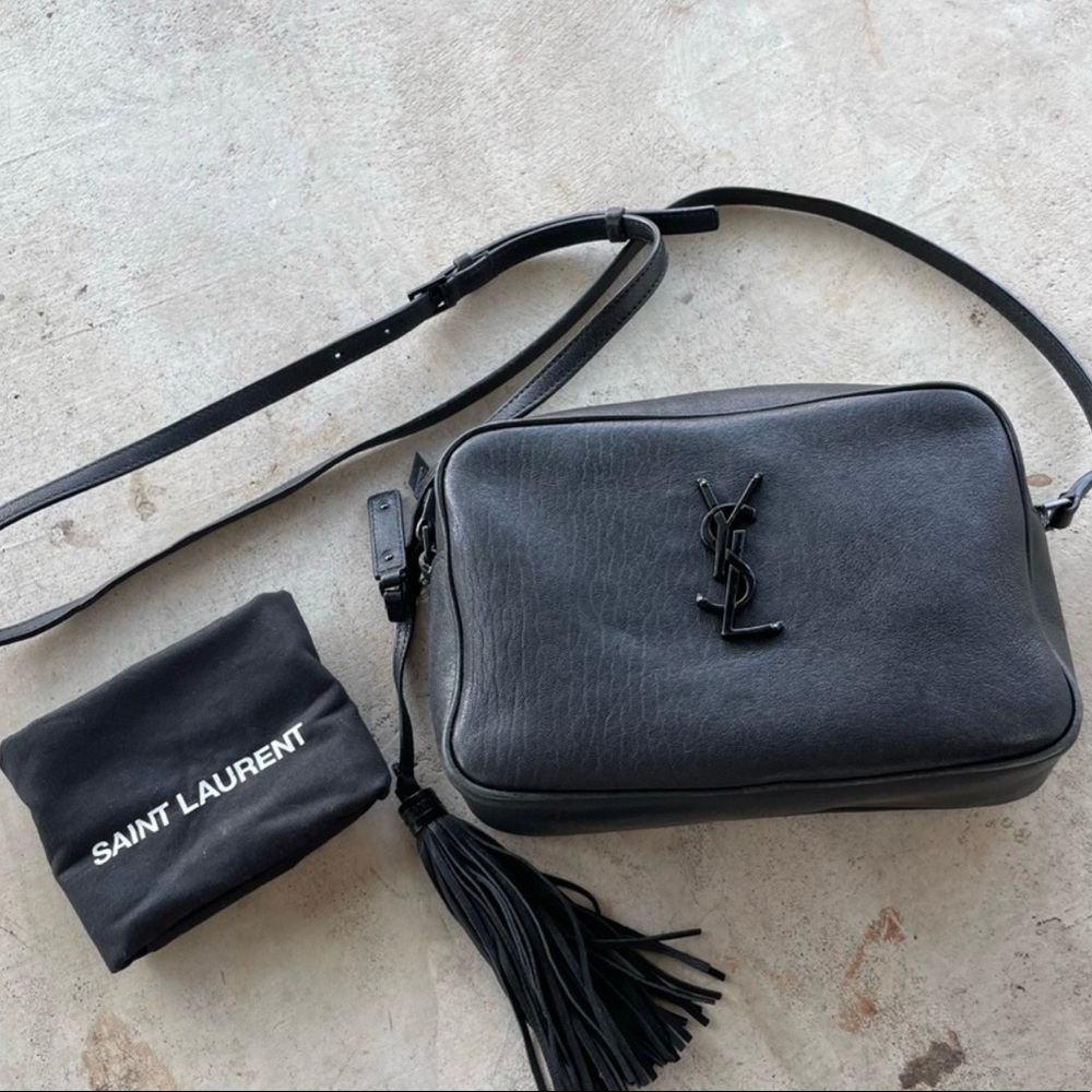 YSL Black Calfskin Camera Bag